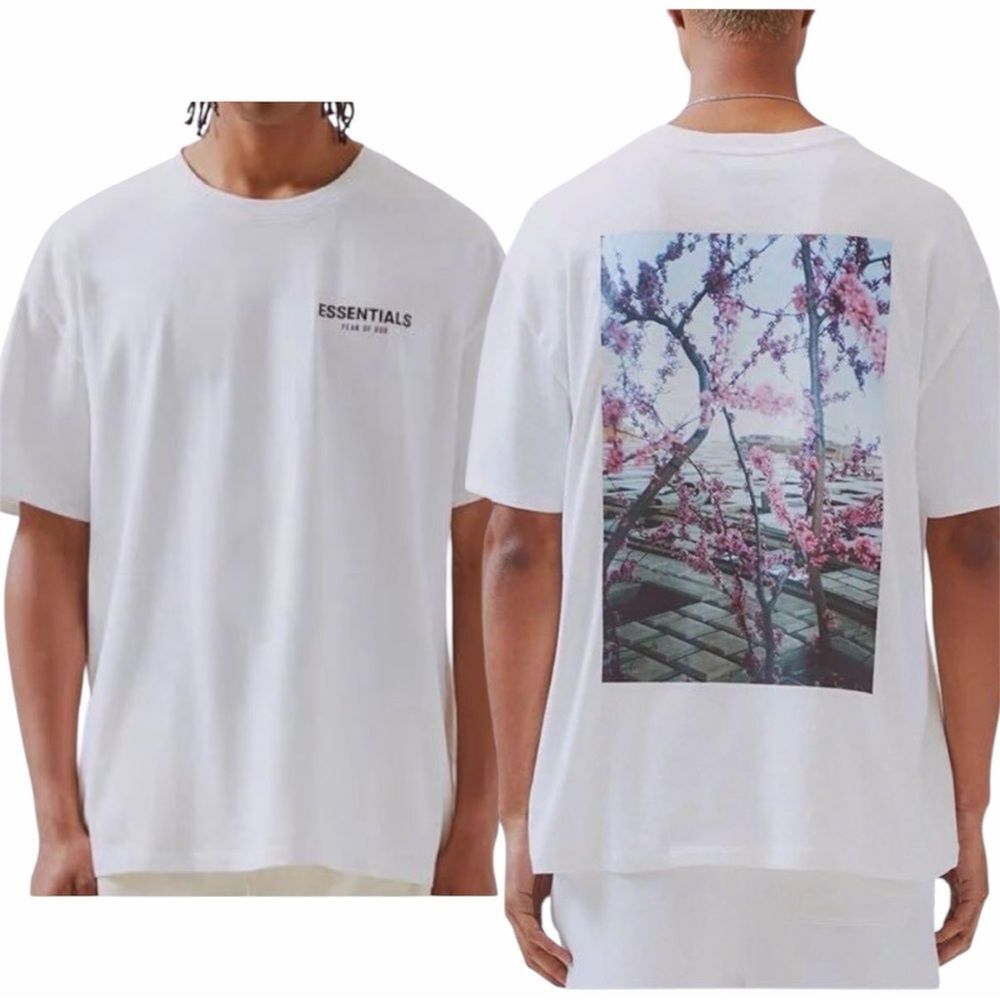 Essentials Fear of God Size Medium Cherry Blossom Tee Shirt Streetwear